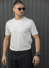 Ανδρική κοντομάνικη μπλούζα Henry clothing 9-133-λευκή