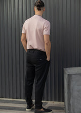 HENRY CLOTHING Ανδρική κοντομάνικη μπλούζα σάπιο μήλο 9-133-dusty pink