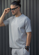 HENRY CLOTHING - Ανδρικό t-shirt - Απαλό γκρι 9-147