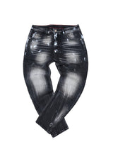 Ανδρικό τζιν παντελόνι - GUF-AD8326-black basic jeans regular fit