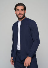 Ανδρικό μακρυμάνικο πουκάμισο μάο Ben Tailor - BENT.1138 - MONACO mao shirt σκούρο μπλε