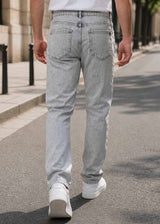 BEN TAILOR Ανδρικό παντελόνι τζιν γκρι ανοιχτό Base Line BENT.1617-grey