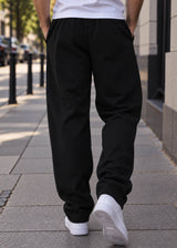 Two Brothers - Ανδρική φόρμα μαύρη jogger over - BF-26410