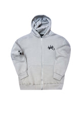 TWO BROTHERS Ανδρική ζακέτα φούτερ με κουκούλα basic logo zip-up - Ice BF-26910