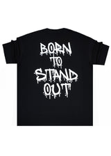 QUEST CLOTHING Ανδρική κοντομάνικη μπλούζα μαύρη BTSO BL-06