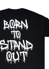 QUEST CLOTHING Ανδρική κοντομάνικη μπλούζα μαύρη BTSO BL-06