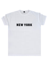 Κοντομάνικη μπλούζα Body Staff - BS-0219 - new york logo regular fit t-shirt λευκό