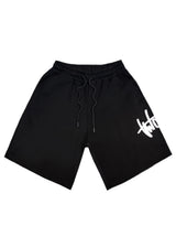 TWO BROTHERS Ανδρική βερμούδα μαύρη Graffiti LogoBT-25870-black