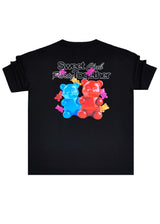 TWO BROTHERS Ανδρική κοντομάνικη μπλούζα μαύρη Sweet Together BT-26470-black