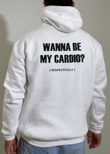 CLOSE SOCIETY - Ανδρικό φούτερ με κουκούλα Cardio -Λευκό CLHD27-110