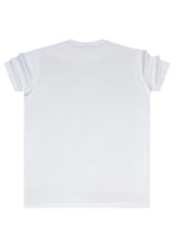 Ανδρική κοντομάνικη μπλούζα GUF-CP-1100-basic slim fit tee white