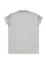 Κοντομάνικη μπλούζα τύπου πόλο GUF-CP2200-basic polo slim fit tee ice