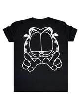 CLEVER CLOTHING Ανδρική κοντομάνικη μπλούζα μαύρη Gatos CT-26210-black