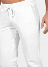 CLEVER Ανδρική φόρμα ανοιξιάτικη λευκή simple jogger pants CT-26620-white