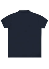 Κοντομάνικη μπλούζα τύπου πόλο GUF - DB-160-5 - basic polo slim fit tee μπλε σκούρο CP2200