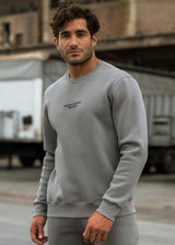 Ανδρικό μακρυμάνικο φούτερ Clever - CF-25250 - Grey regular fit