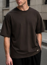 Close Society - Ανδρικό t-shirt regular fit - Dark Brown STS-PUNTO