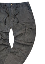 GUF CLOTHING - Ανδρικό cargo παντελόνι regular fit - Γκρι FS002