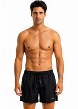 MED Ανδρικό μαγιό βερμούδα μαύρο Nathan Shorts G26200359-001