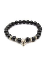 GUF CLOTHING Βραχιόλι μαύρο Scull GNG0218