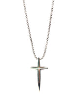 GUF CLOTHING Αλυσίδα από ανοξείδωτο ατσάλι central chain ασημένιο GNG26-02-silver