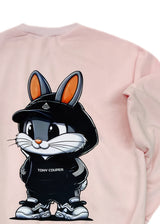 Ανδρικό μακρυμάνικο φούτερ Tony couper-S26/30-pink Bunny
