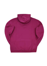 Ανδρικό φούτερ με κουκούλα Close society-HDS25-300-magenta hoodie regular fit