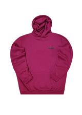 Ανδρικό φούτερ με κουκούλα Close society-HDS25-300-magenta hoodie regular fit