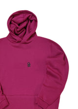 Ανδρικό φούτερ με κουκούλα Close society-HDS27-300-magenta hoodie regular fit