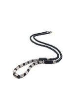 GUF CLOTHING Αλυσίδα από πέτρες λάβας Dead Necklace - Μαύρο GCK018