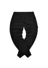 Ανδρικό cargo Παντελόνι GUF - BF-6637-1 - fabric cargo μαύρο