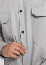 Ανδρικό πουκάμισο Devoted-14121-Shirt with Pockets Gray