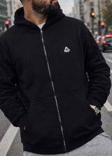 Ανδρική ζακέτα με κουκούλα Tony Couper-J26/2-Black Jacketr zip-up hoodie