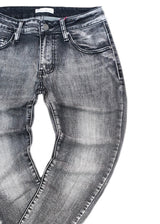 GUF CLOTHING Ανδρικό τζιν παντελόνι basic jeans slim fit γκρι JK3003