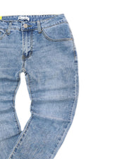 Ανδρικό τζιν παντελόνι-GUF-JK3047-basic jeans slim fit μπλε