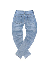 Ανδρικό τζιν παντελόνι-GUF-JK3047-basic jeans slim fit μπλε