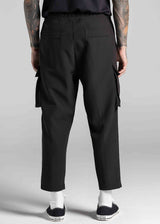 Ανδρικό υφασμάτινο κάργκο παντελόνι Cosi Jeans - 66-KROM - FW25/26-fabric cargo pants regular fit μαύρο