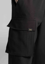 Ανδρικό υφασμάτινο κάργκο παντελόνι Cosi Jeans - 66-KROM - FW25/26-fabric cargo pants regular fit μαύρο