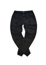 Ανδρικό cargo παντελόνι GUF-KS22-738-black regular fit μαύρο