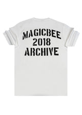 Αντρική κοντομάνικη μπλούζα Magic Bee - MB2516 - archive oversized μαύρο
