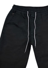 Ανδρική βερμούδα υφασμάτινη GUF - NFS807-4 - fabric shorts μαύρο