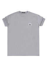 Ανδρική κοντομάνικη μπλούζα Tony Couper - T25/12 - grey cube regular fit γκρι ανοιχτό