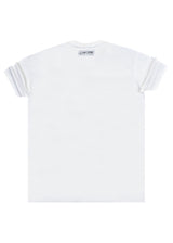 Ανδρική κοντομάνικη μπλούζα Tony Couper - T25/12 - ecru cube regular fit λευκό