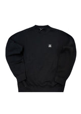 Ανδρικό μακρυμάνικο φούτερ Tony couper - S26/2-Black small cube logo