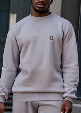 Ανδρικό μακρυμάνικο φούτερ Tony couper - S26/2-GREY small cube logo