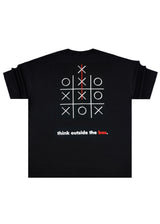 Ανδρική κοντομάνικη μπλούζα oversized Close society-STO-206-black-think outside the box