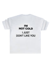 Ανδρική κοντομάνικη μπλούζα oversized Close society-STO-214-white-i'm not cold