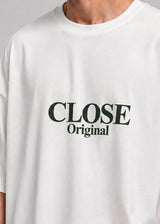 CLOSE SOCIETY - Ανδρικό oversized t-shirt - Λευκό STO-311