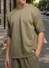 Close Society - Ανδρικό t-shirt regular fit - Χακί STS-PUNTO