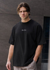 Ανδρική κοντομάνικη μπλούζα Tony couper - TO25/15 - black letters oversized t-shirt μαύρο